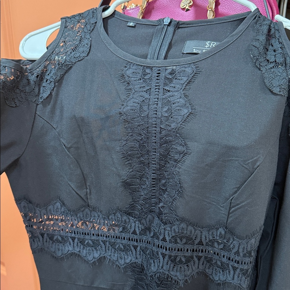Elegant Black Lace Dress